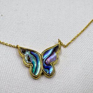 Abalone Butterfly Necklace